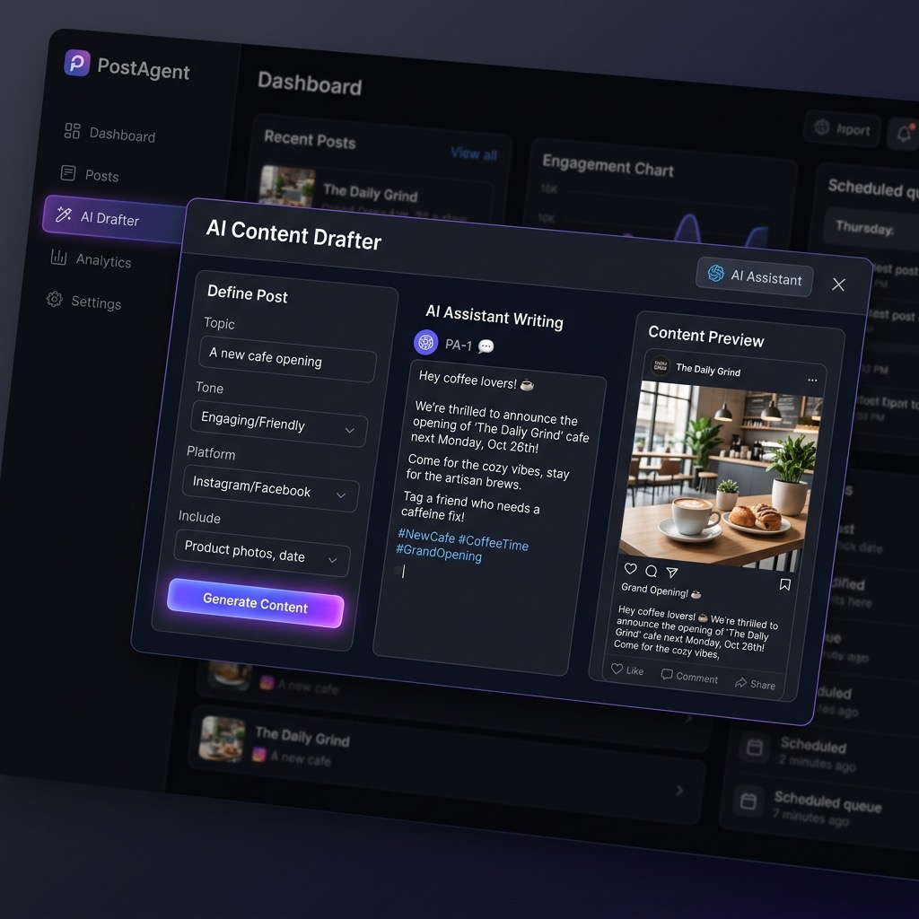 Modern studio workspace for content operations